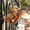 Creative Climbing Rope Squirrel Figurine Statue for Garden Outdoor Decoration