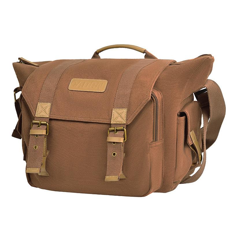 Shoulder Crossbody Camera Photo Bag Outdoor Retro Canvas Camera Bag Digital SLR Professional Digital Bag