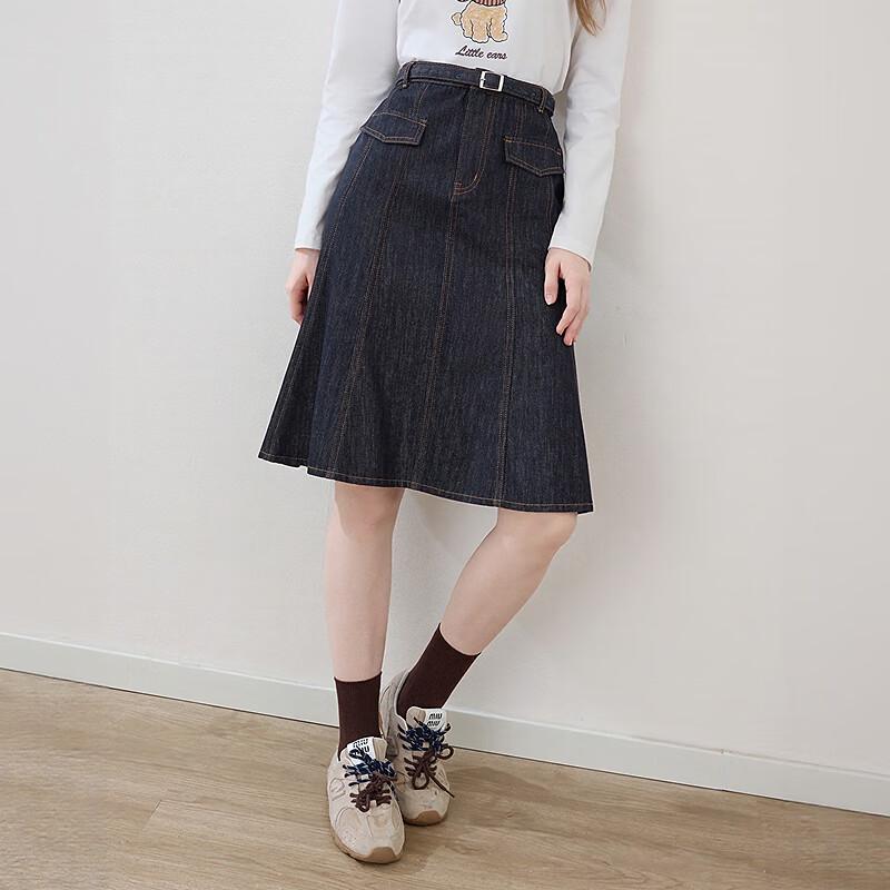 Betu Women's A-line Denim Skirt