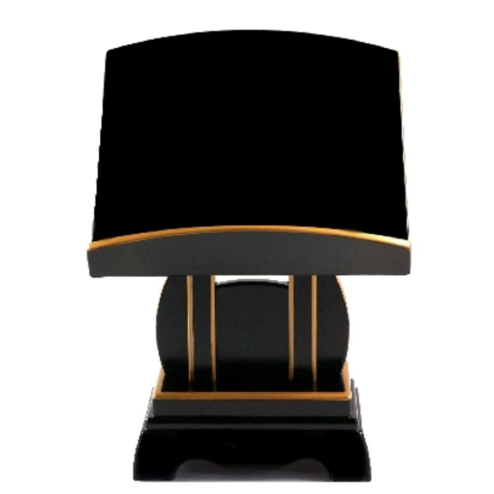 Sunmany Reading a stand for holding a family a low reading made in Yamanaka A simple design for Buddhist modern and Shinto black gold Compact and