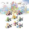 Mario Super 8pcs Kart Pull Back Car Princess Luigi Bowser Figure Toys Children