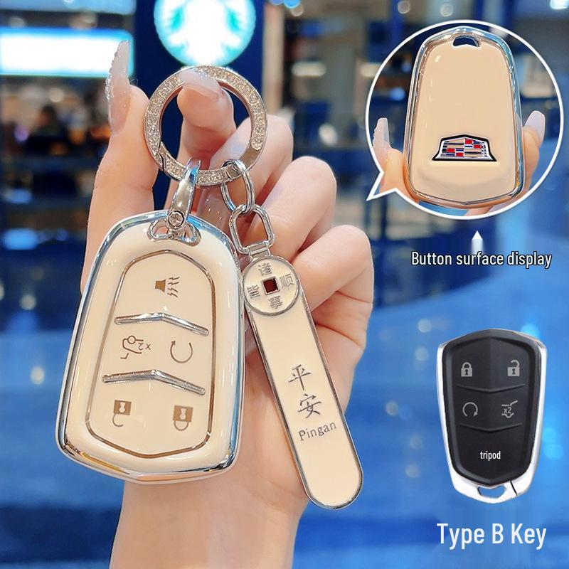 Cadillac Schlüsseletui für XT4, XT5, CT5, CT6, CT4, ATSL und GT4 - Speziell für Frauen entwickelt