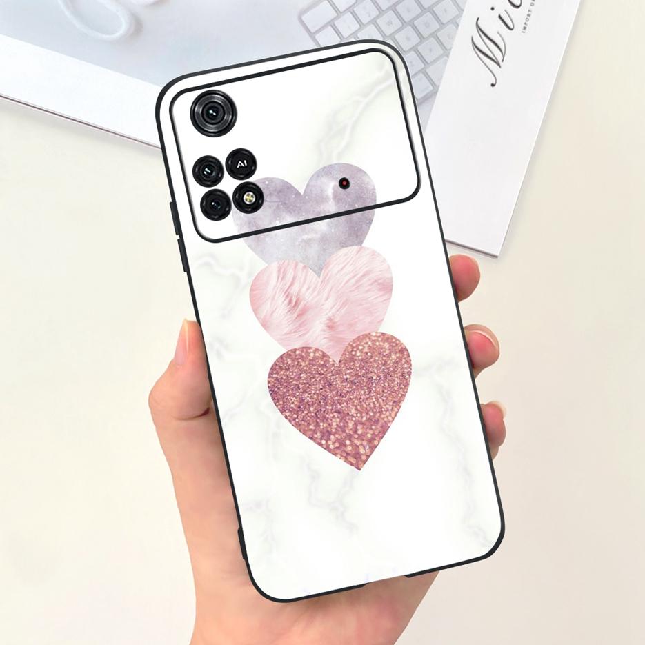 For Xiaomi Poco M4 Pro 4G Case New Fashion Cartoon Cover Soft Silicone Phone Case For Xiaomi Poco M4 Pro PocoM4 5G Fundas Bumper