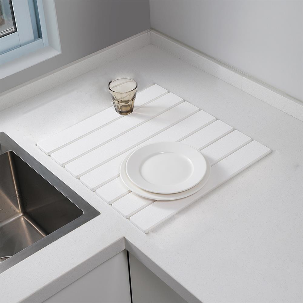 Diatom Mud Folding Pad Quick Drying Bathroom Rug Non Slip Diatomite Mats Kitchen Draining Mat Multi Functional Waterproof Mats