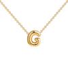 2pcs Fashion 26 Bubble Letter Necklace Gold Necklace