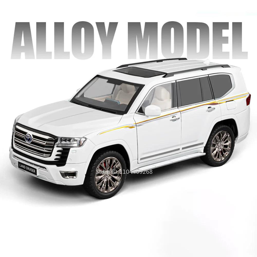 

Scale 1:18 LM300 Land Cruiser LC300 Toy Car Model Diecast Metal SUV Light Sound Doors Opened Vehicles Models Kids Boys Gifts