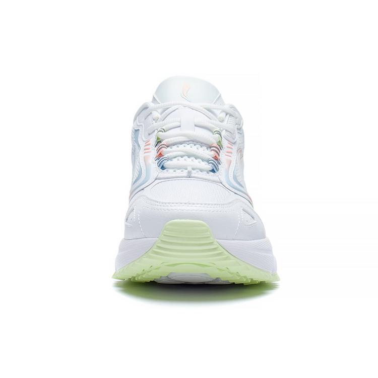 Li Ning Rebound Textile, Leather Cushioning Slip Resistant Abrasion Resistant Breathable Lightweight Low Top ARLS006-4
