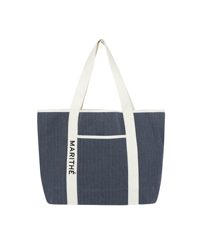 Marith + Franois Girbaud Regular Logo Big Cotton Bag Navy