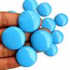 AAA Turquoise Round Cabochons Lot, Handmade Polished Turquoise Gemstones 20–35mm, Jewelry Making Supplies