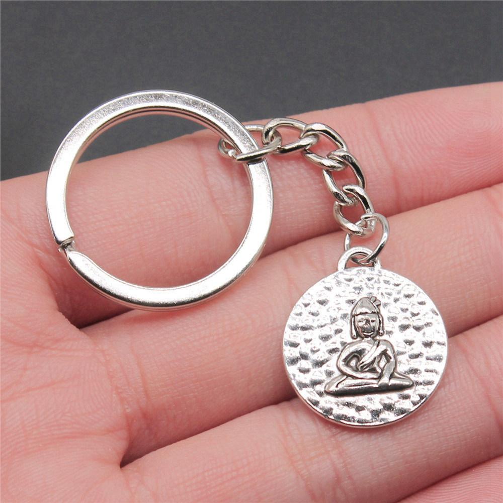28mm Schlüsselanhänger Buddhismus Vintage Schmuckzubehör QY009