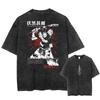 Anime Jujutsu Kaisen Fushiguro Toji Cool Print T Shirt Men Women Manga T-shirts Washed Cotton Tee Harajuku Oversized Tshirt