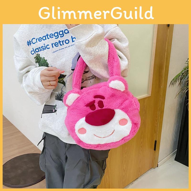 Cartoon Fluffy Plush Doll Handbag Bag Shoulder Slung Gift In Autumn And Winter