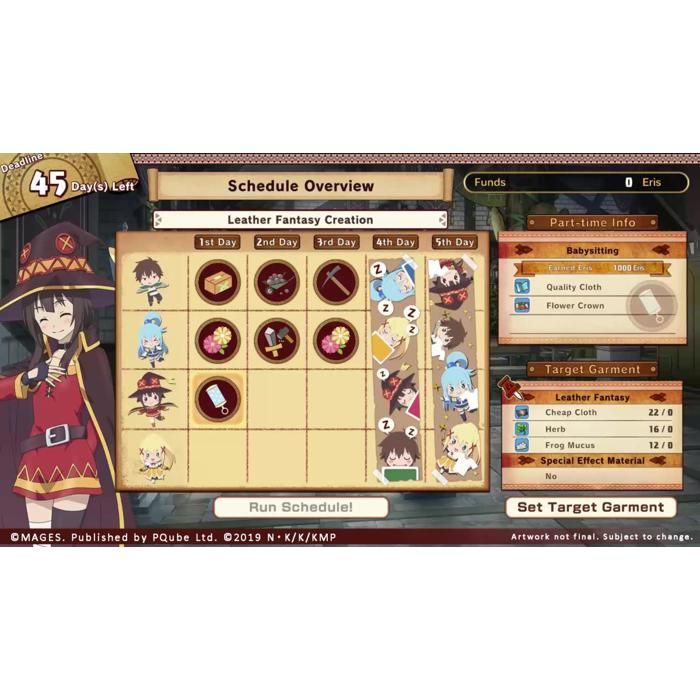 KonoSuba God's Blessing On This Wonderful World Love For These Clothes Of Desire PS4