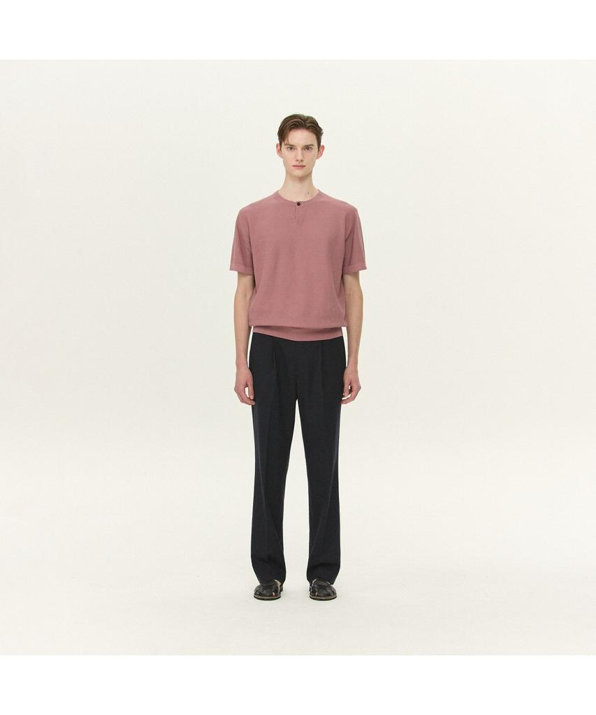 Kaembeulijimembeoseu [Movere] Short Sleeve Crew Neck Sweater - Pink Mcwam26711Pix