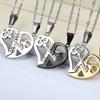 Personalized Design Pendant Necklace Titanium Steel Heart Shape Necklace  Couple Accessories