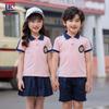 Kids' Summer Sports Day Set: Short-Sleeve Shirt & Shorts for Primary/Kindergarten Uniforms
