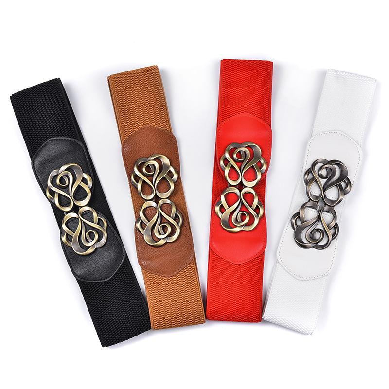 Waist Seal Ladies Elastic Elastic Canvas Schoolgirl Jeans Decorative Personality Belt