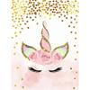 Decorative Picture Baby Girl Bedroom Decoration Pink Unicorn Nursery Quotes Art Wall Canvas Print Painting Nordic Style
