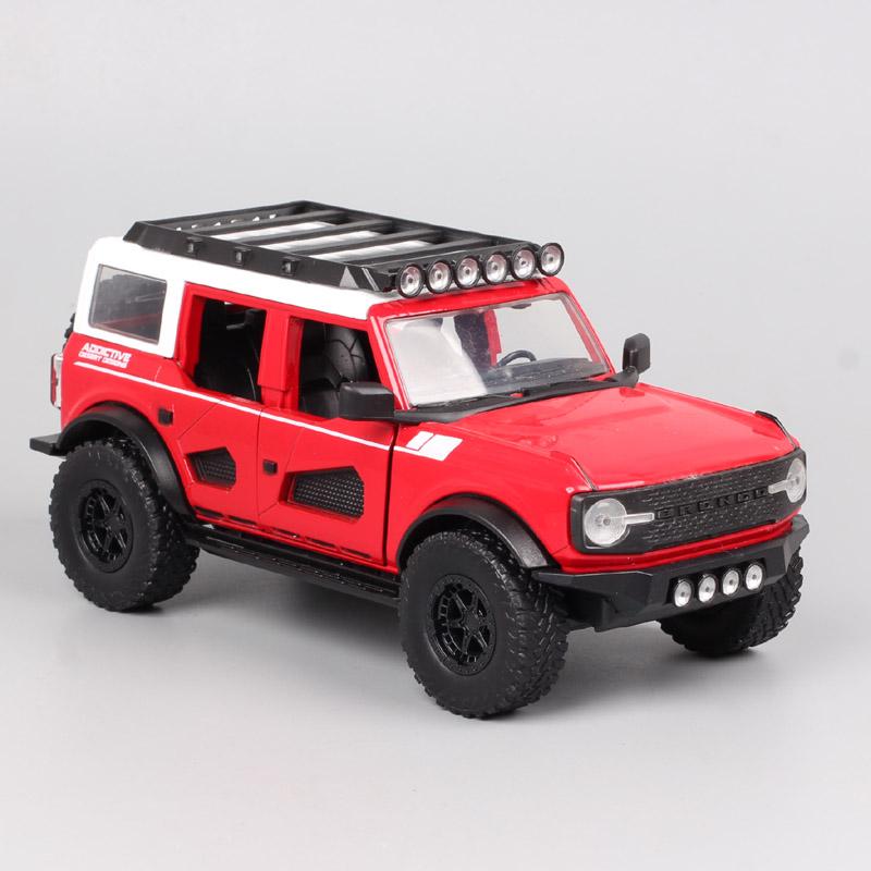 ЯДА 1:24 ФОРД БРОНКО 2021 Литой Автомобиль Diecasts & Игрушечные Транспортные Средства Модель Автомобиля Миниатюрная Масштабная Модель Автомобиля Для Детей красный