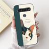 For LG K41s K51s K52 Q52 K61 Q61 K62 K22 2020 Phone Case Back Cover Soft Matte Silicone Slim Fundas Lovely Panda Rabbit Flower