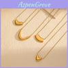 Modern Stainless Steel Geometric Necklace For Women With 18k Plating Perfect For Daily Use