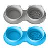 Folding Silicone Pet Bowl Non-slip Anti-Choking Dual Feeding Bowl Small Medium Large Dogs Slow Feeder Portable Dry Wet Food Water Bowl