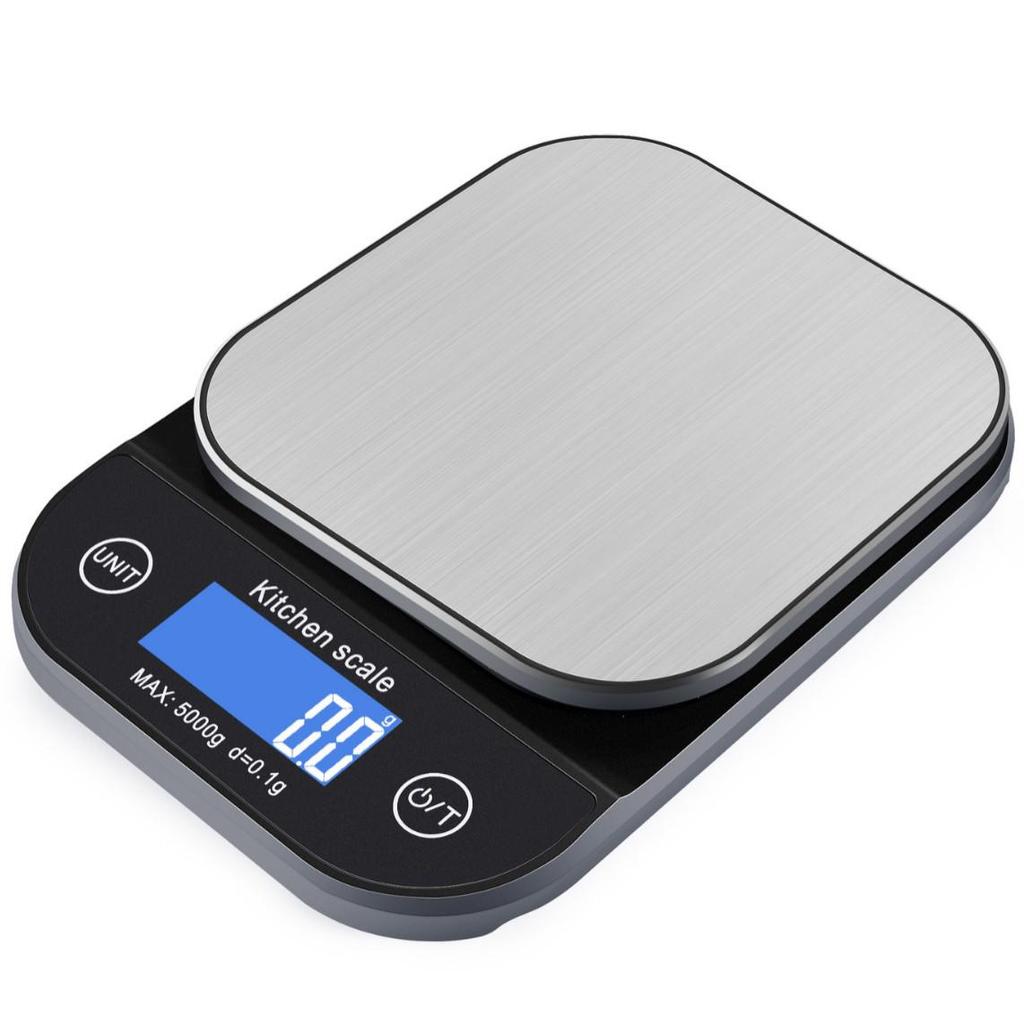 Precision Kitchen Electronic Scale, Stainless Steel, 5kg/10kg Capacity, Waterproof & Dustproof