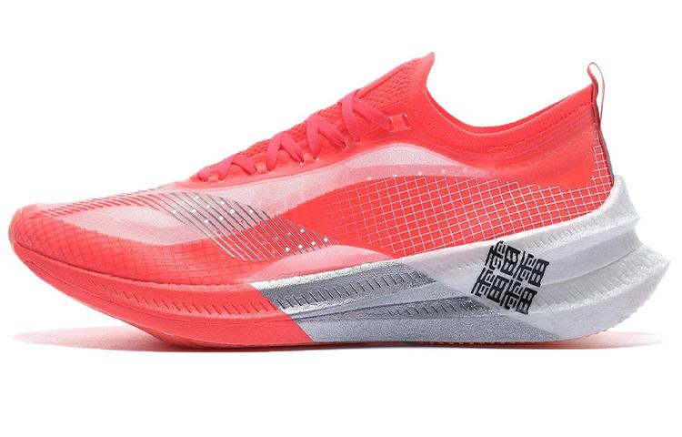 Li Ning Feidian 2 Elite Низкие Беговые Кроссовки Женские Неоновый Фруктовый Красный ARMS018-1 35