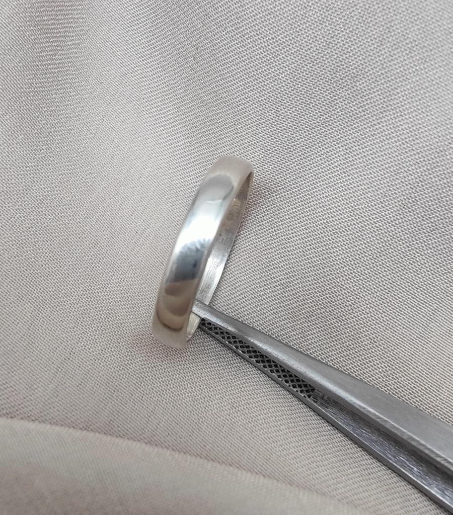 925er Sterlingsilber Minimalistischer Bandring: Unisex Verlobungsschmuck