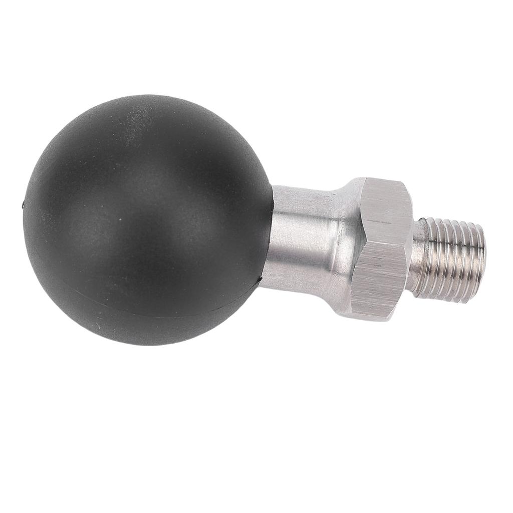 1.5 Inch Ball Head with 1 2 Thread Stainless Steel Screw Rod Rubber Ball Mount Use with Connecting Rod and Base