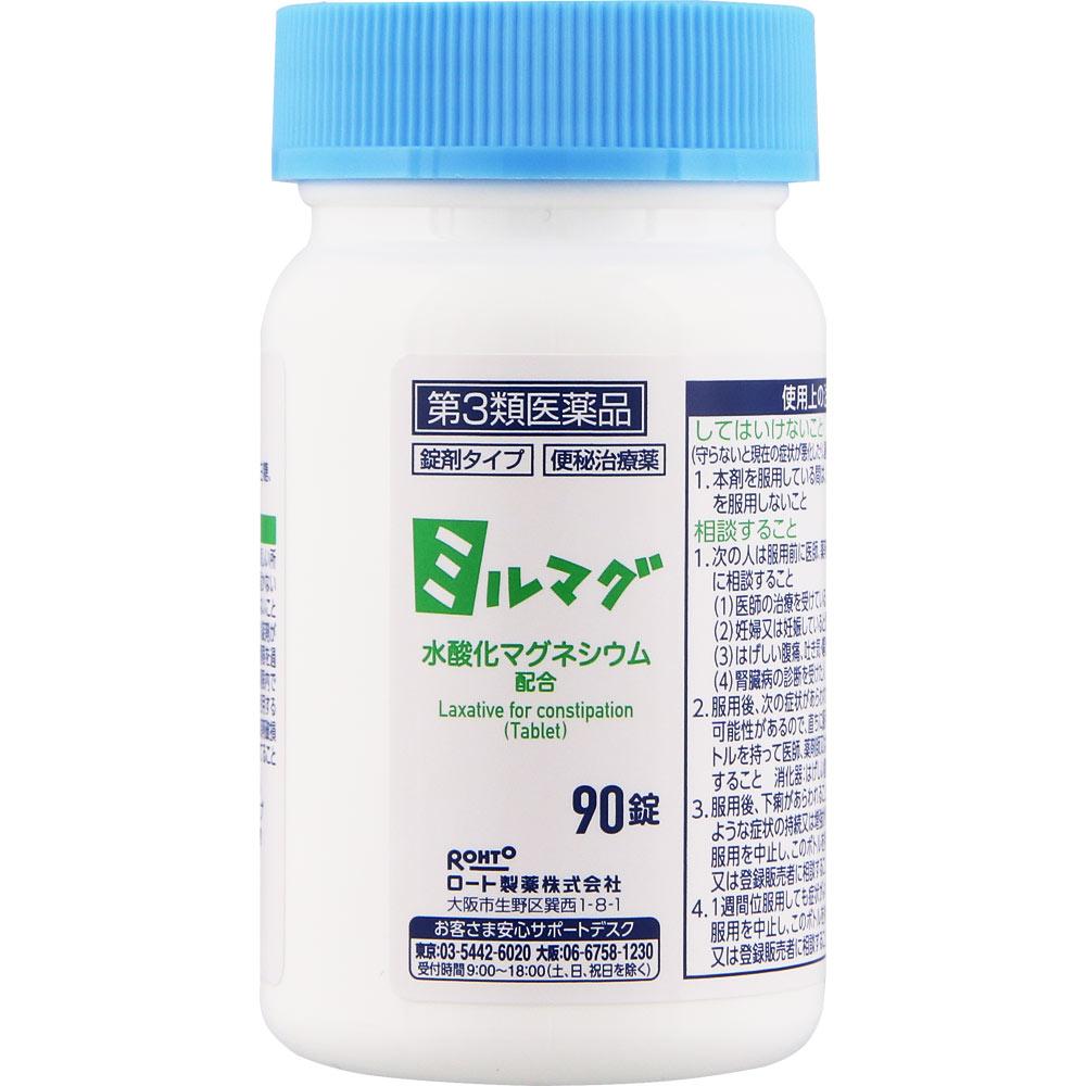 Rohto Tablet Millmag LX 90 Tablets Chemical Preparations Efficacy: -Constipation- Relief of the Following Symptoms Associated with Constipation: Heada