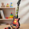 Toy Guitar Singing Device Set Lights and Music Lightup Musical for Children, Girls Black
