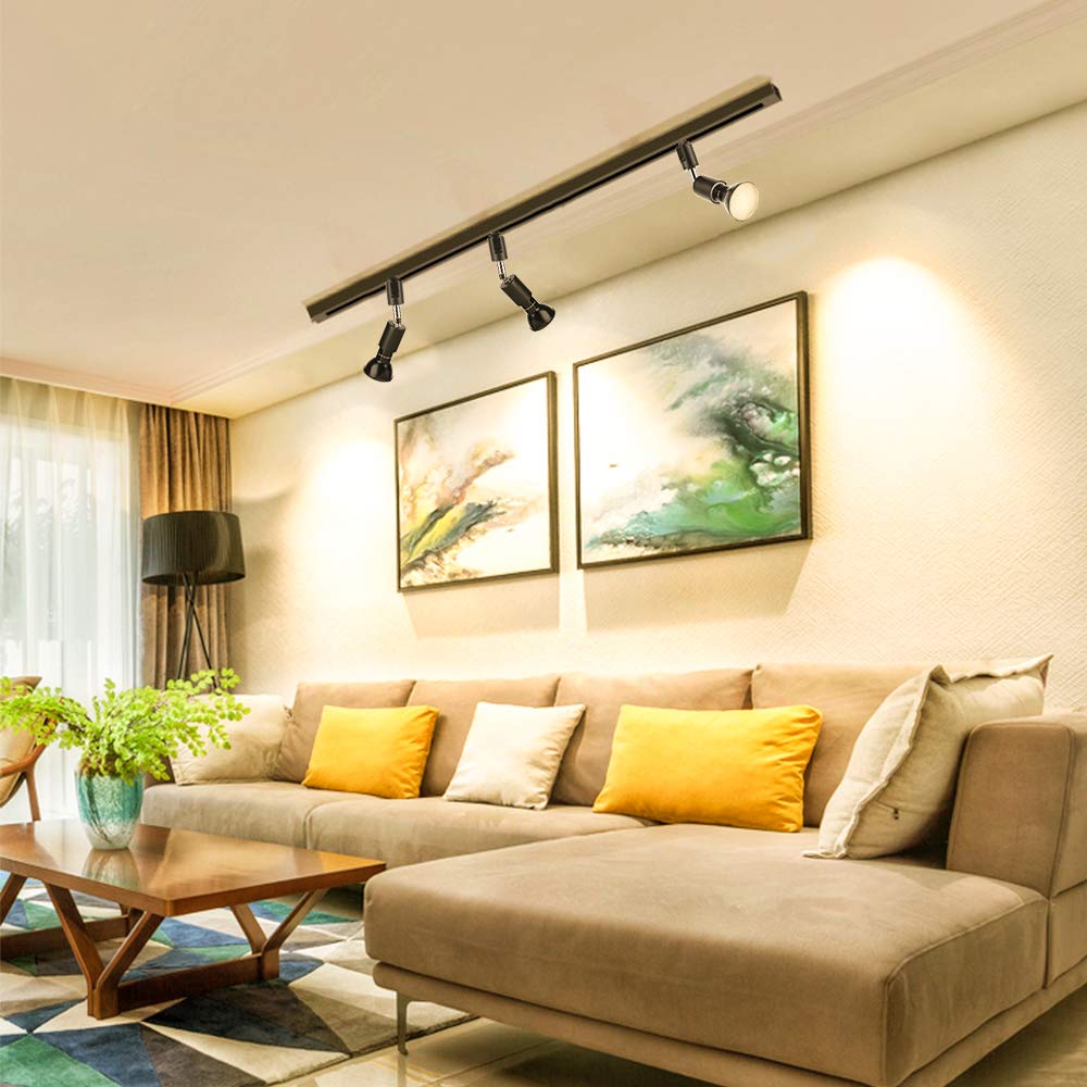 Szbritelight Spotlight, E26 Duct Rail Light, Bulb Included, Duct Rail Lighting Fixture, Lighting Rail, PAR20 Reflector Bulb, Lamp, LED Bulb and