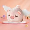 Cute Flying Pig Plush for Kids Shaking Tail Attract Soft PP Cotton Pig Stuffed Toy for Wallets Bags White