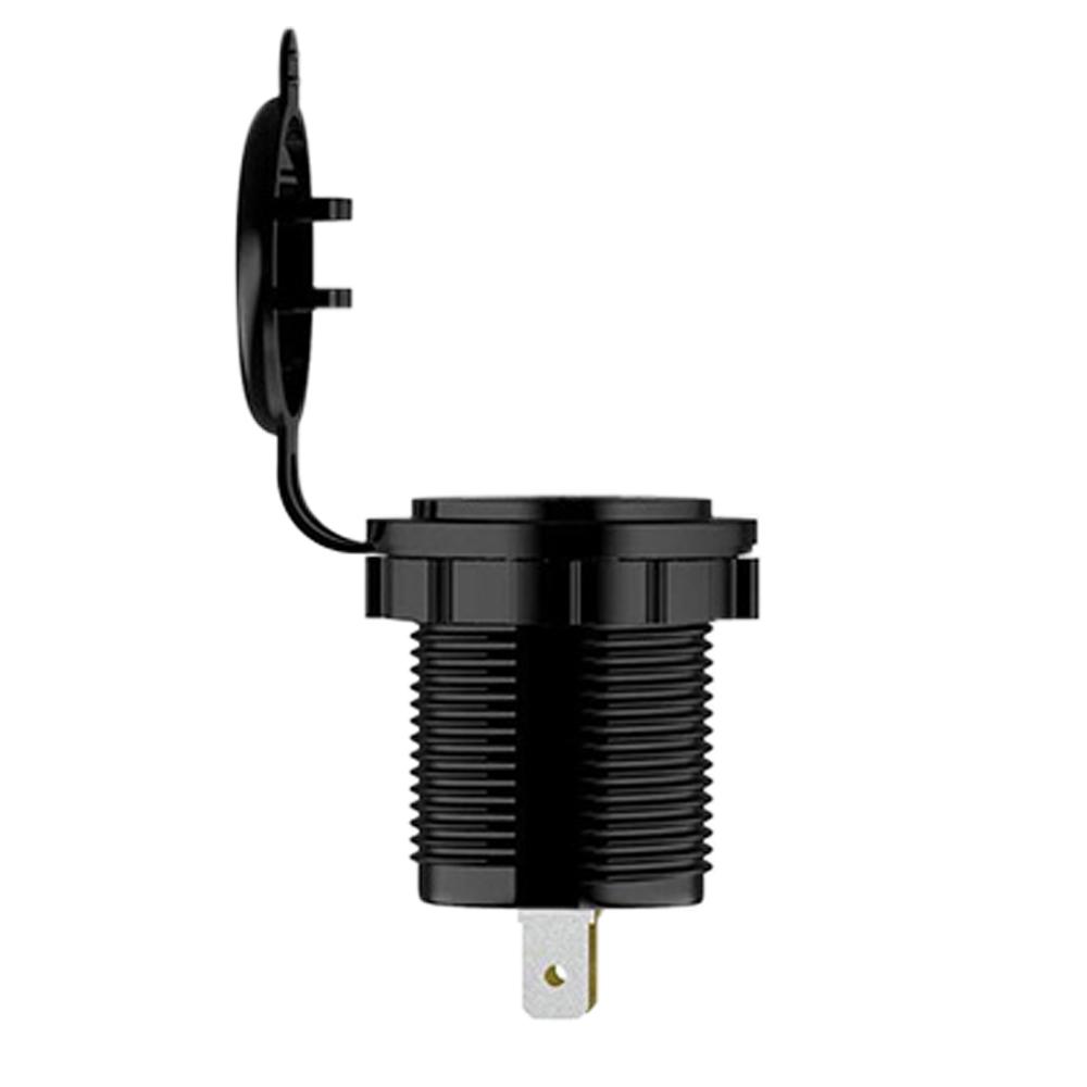 Dual USB Charger Socket Adapter Waterproof Power Outlet 4.2A LED Light for 12V/24V Car Boat Marine RV Motorcycle Truck