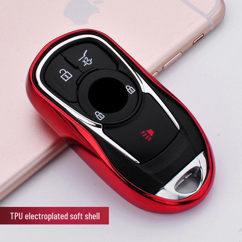 Buick Key Case: Fits LaCrosse, Envision, Verano - TPU Shell Remote Cover with Buckle