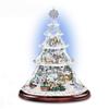 Christmas Tree Rotating Sculpture Train Decoration Window Stickers Christmas Decorations Winter Home Furnishings