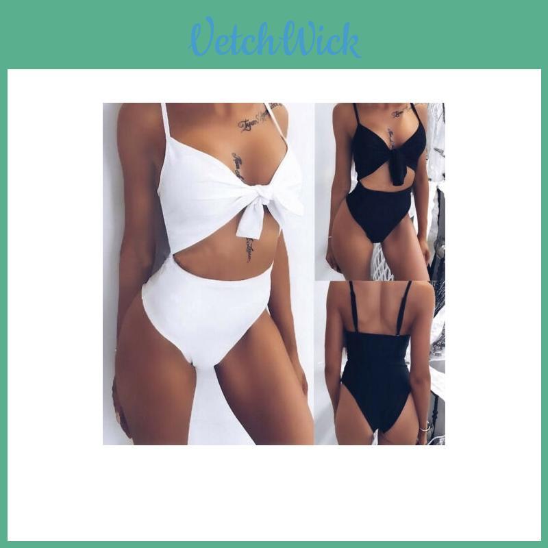 Elegant Women One Piece Bandage Bikini Push Up Monokini Swimsuit Bathing Suit Swimwear For Stylish Beach Days