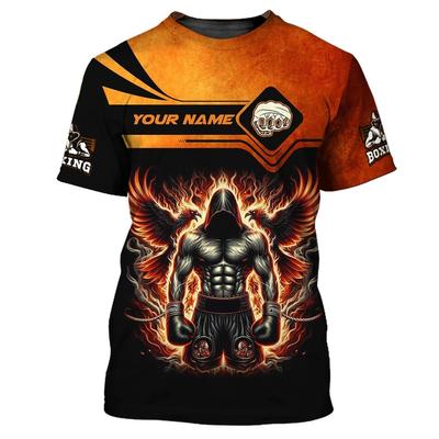 Boxningsserie Herr Coolt Slagsmålsmönster T-shirt 3D-tryckt Personlighet Daglig Fritid Mode Sport Rundhalsad Kortärmad T-shirt