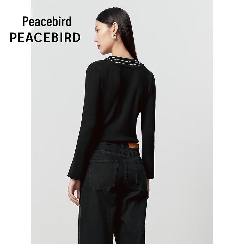 Peacebird Women's Faux Two-Piece Knit Sweater