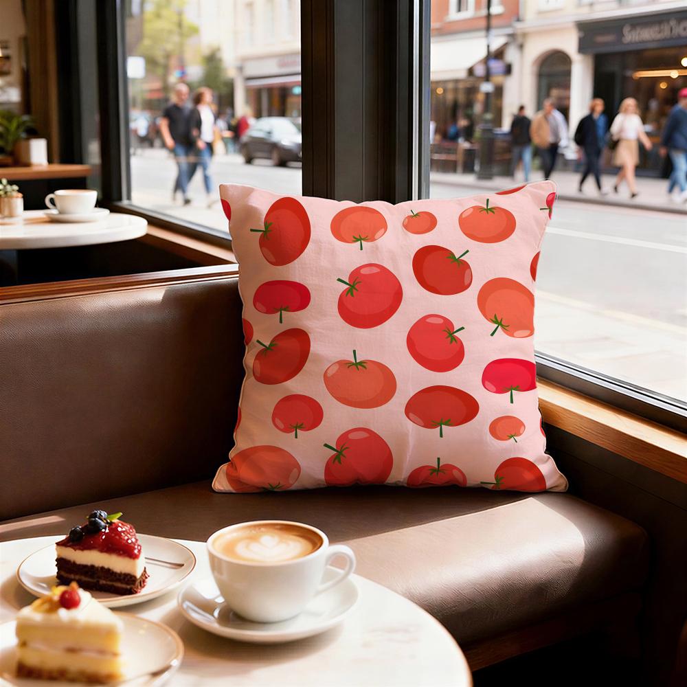 Print Pattern Tomato Print Cushion Cover Decorative Cushions Covers Cover Sofa X Pillow Piece X X Pillowcase