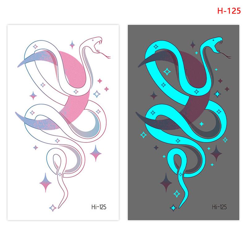 Butterfly Nightglow ajutise tätoveeringuga naiste kehakunstiga maalimise käe tätoveeringu kleebis