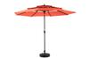 Aluminium 10ft 3 Tier Auto-tilt Umbrella (Orange) (No Base)
