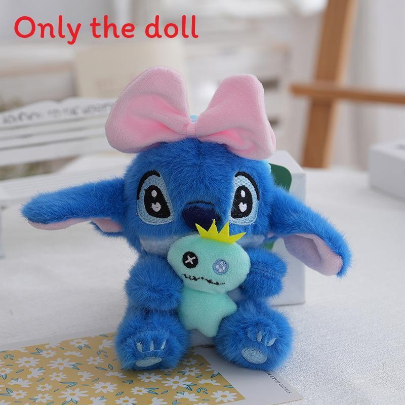 Doll Cute Hug Bow Headpiece Decor Plush Toy Pendant For Gift Children