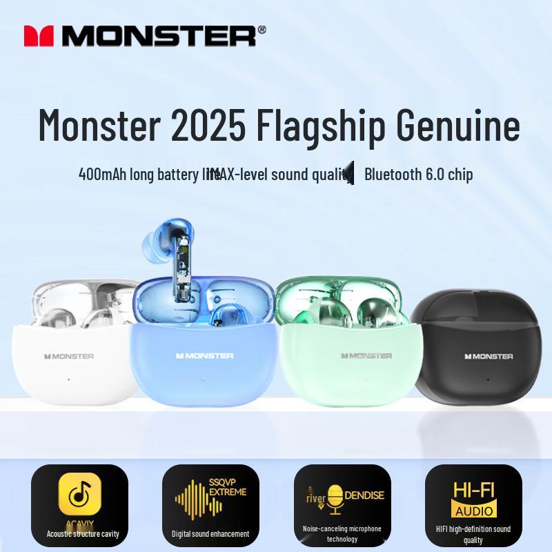 Monster W33 True Wireless Bluetooth Earbuds