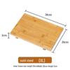ZISIZ Bamboo Wood Rectangular Serving Tray