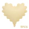 5Pcs 20 Inch Wave Love Heart Aluminum Film Balloons Valentine'S Day Wedding Birthday Party Scene Decor Balloon Party Supplies