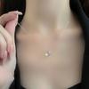 Dream Pearl Fish Tail Necklace Full of Diamond Fish Tail Collar Chain French Vintage Neckchain Female