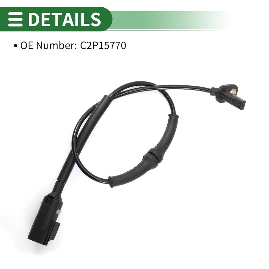 ABS Wheel Speed Sensor Rear Left Right ABS Sensor Anti-Lock Braking System Sensor No.C2P15770 for Jaguar F-Type 2009-2021