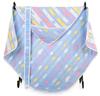 BoaSolchi Neugeborenenwickeltuch, Baby-Badetuch, Decke, 100% Baumwolle, 6-lagige Gaze (blau)